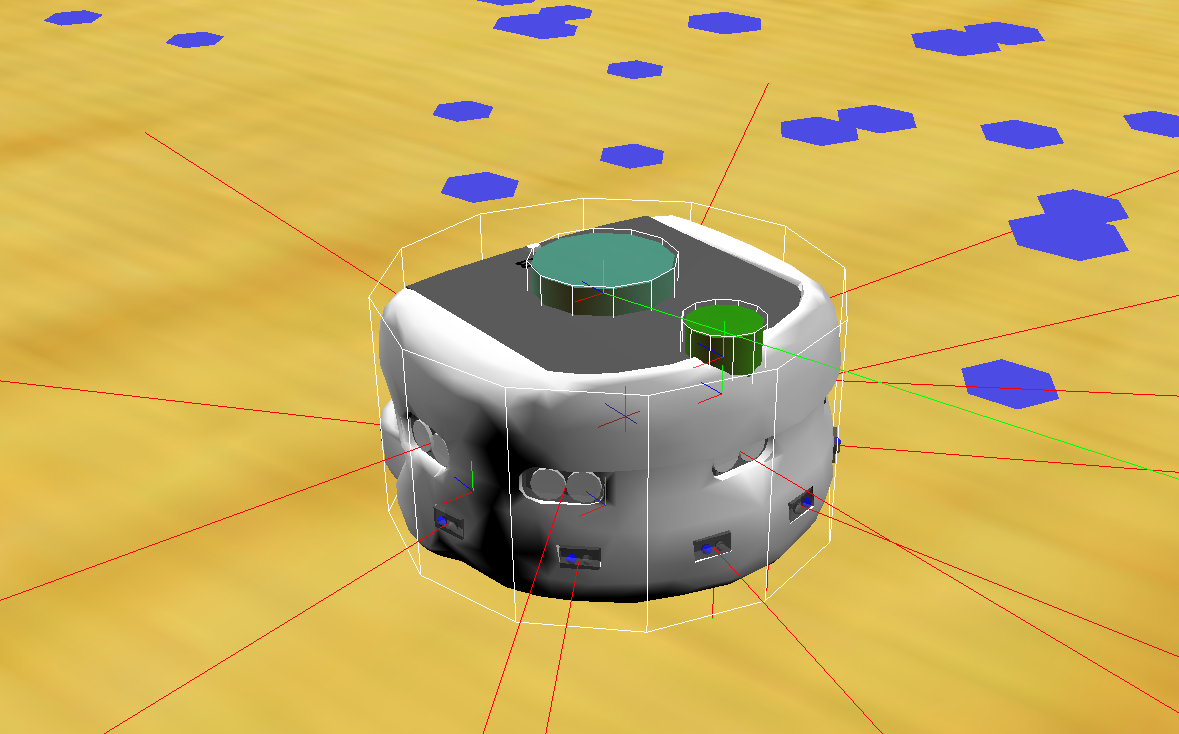 Local source. Робот Khepera. Webots distance sensor. Webots. Khepera mobile Robot.