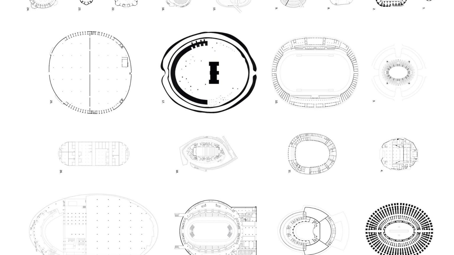 Plans of oval forms