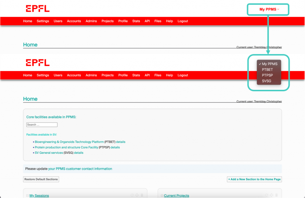 Login Process ‒ Sv It ‐ Epfl